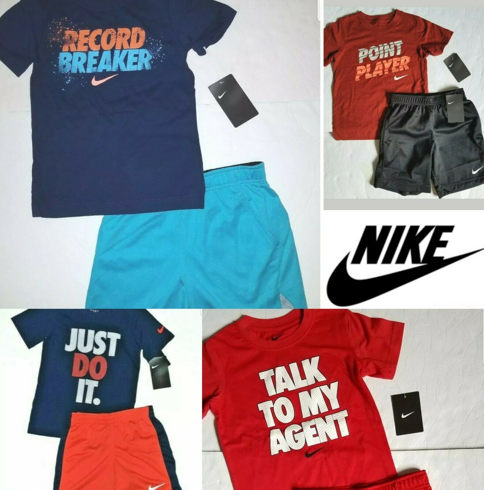 Nike Boys 2pc Athletic Outfit Set T-shirt Shorts